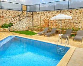 Kaş Andifli'de Sakin Konumda, Özel Havuzlu, Balayı Villası - 3