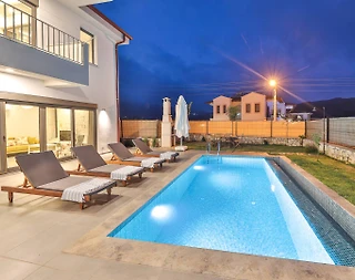 Kaş Andifli'de Yeşillikler İçerisinde, Özel Havuzlu, Modern Villa - 4
