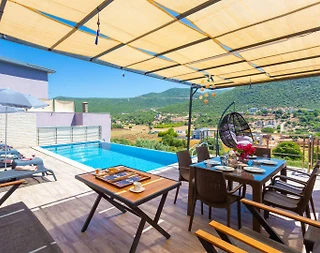 Kaş Bayındır'da Geniş Ailelere Uygun, Özel Havuzlu, 8 Kişilik Villa - 3