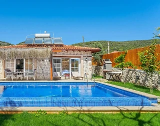 Kaş Bayındır'da Doğayla Baş Başa, Özel Havuzlu, Balayı Villası - 4