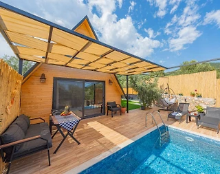 Kaş Bayındır'da Enfes Doğa Manzaralı, Özel Havuzlu, Ferah Bungalov - 4