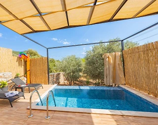 Kaş Bayındır'da Enfes Doğa Manzaralı, Özel Havuzlu, Ferah Bungalov - 5