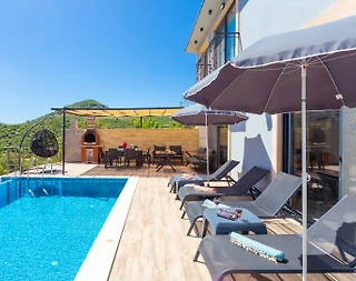 Kaş Bayındır'da Geniş Ailelere Uygun, Özel Havuzlu, 8 Kişilik Villa - 4