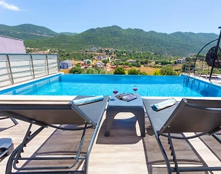 Kaş Bayındır'da Geniş Ailelere Uygun, Özel Havuzlu, 8 Kişilik Villa - 5