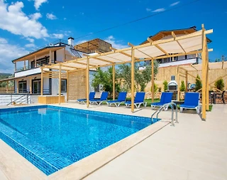 Kaş Bayındır'da Geniş Alan İçerisinde, Özel Havuzlu, Kiralık Villa - 1