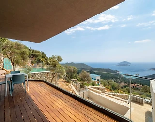 Kaş Belenli'de Muhteşem Manzaralı, Özel Havuzlu, 5+1 Villa - 4