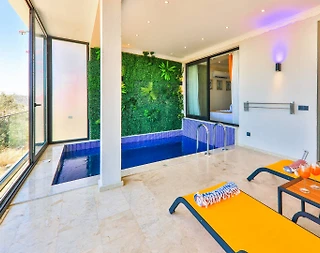 Kaş Bezirgan'da Balayı Çiftlerine Uygun, Kapalı Havuzlu, Kiralık Suit - 3