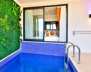 Kaş Bezirgan'da Balayı Çiftlerine Uygun, Kapalı Havuzlu, Kiralık Suit - 5