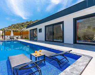 Kaş Bezirgan'da Balayı Çiftlerine Uygun, Özel Havuzlu, Kiralık Villa - 1
