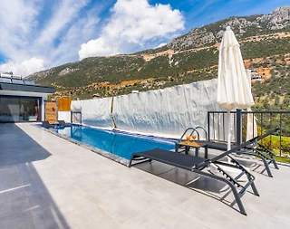 Kaş Bezirgan'da Balayı Çiftlerine Uygun, Özel Havuzlu, Kiralık Villa - 5