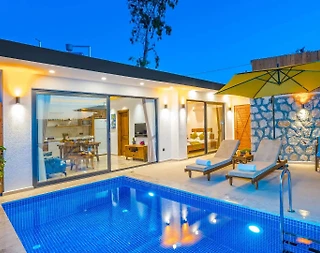 Kaş Kalkan'da Balayı Çiftlerine Uygun, Özel Havuzlu, Romantik Villa - 1