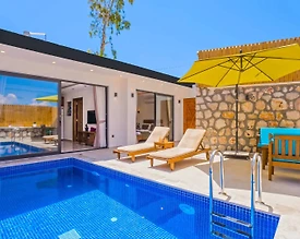 Kaş Kalkan'da Balayı Çiftlerine Uygun, Özel Havuzlu, Romantik Villa - 3