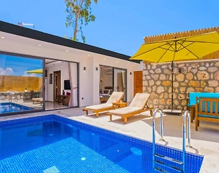 Kaş Kalkan'da Balayı Çiftlerine Uygun, Özel Havuzlu, Romantik Villa - 3