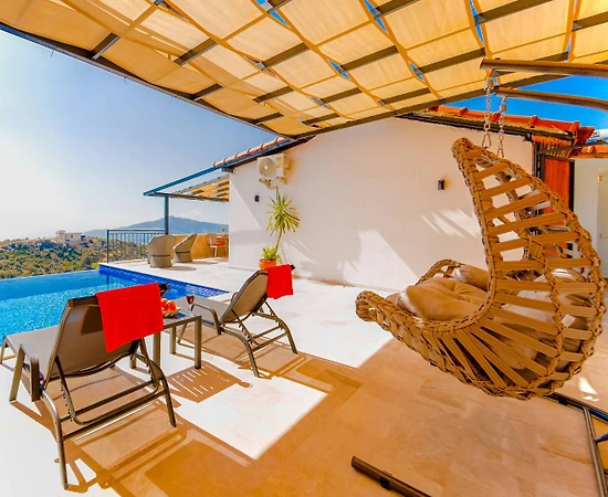 Kaş Bezirgan'da Balayı Çiftlerine Uygun, Özel Havuzlu, Kiralık Villa - 1