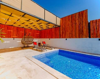 Kaş Bezirgan'da Balayı Çiftlerine Uygun, Özel Havuzlu, Kiralık Villa - 4