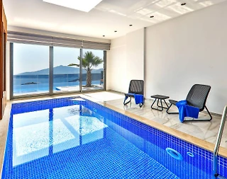 Kaş Bezirgan'da Büyüleyici Deniz Manzaralı, Özel Havuzlu, Kiralık Villa - 5