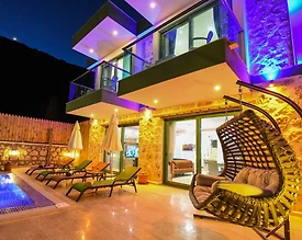 Kaş Bezirgan'da Çekirdek Ailelere Uygun, Özel Havuzlu, 4 Kişilik Villa - 3