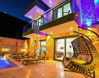 Kaş Bezirgan'da Çekirdek Ailelere Uygun, Özel Havuzlu, 4 Kişilik Villa - 3