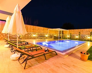 Kaş Bezirgan'da Çekirdek Ailelere Uygun, Özel Havuzlu, 4 Kişilik Villa - 5