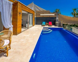 Kaş Bezirgan'da Deniz Manzaralı, Özel Havuzlu, Balayı Villası - 3