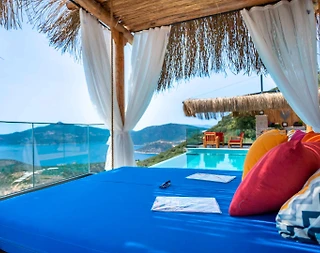 Kaş Bezirgan'da Deniz Manzaralı, Özel Havuzlu, Balayı Villası - 4