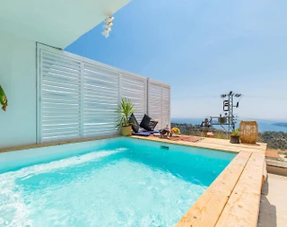 Kaş Bezirgan'da Deniz Manzaralı, Özel Havuzlu, Balayı Villası - 3