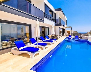 Kaş Bezirgan'da Deniz Manzaralı, Özel Havuzlu, Jakuzili, 3+1 Villa - 1