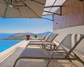 Kaş Bezirgan'da Deniz Manzaralı, Özel Havuzlu, Jakuzili, Lüks Villa - 3