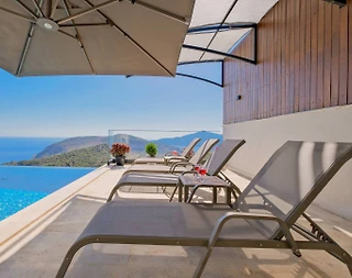 Kaş Bezirgan'da Deniz Manzaralı, Özel Havuzlu, Jakuzili, Lüks Villa - 3