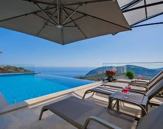 Kaş Bezirgan'da Deniz Manzaralı, Özel Havuzlu, Jakuzili, Lüks Villa - 4
