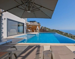 Kaş Bezirgan'da Deniz Manzaralı, Özel Havuzlu, Jakuzili, Lüks Villa - 5
