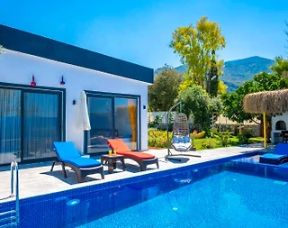 Kaş Bezirgan'da Deniz Manzaralı, Özel Havuzlu, Jakuzili, Lüks Villa - 4
