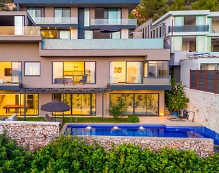 Kaş Bezirgan'da Deniz Manzaralı, Özel Havuzlu, Jakuzili, Lüks Villa - 1