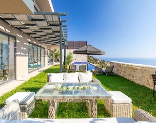 Kaş Bezirgan'da Deniz Manzaralı, Özel Havuzlu, Jakuzili, Lüks Villa - 2