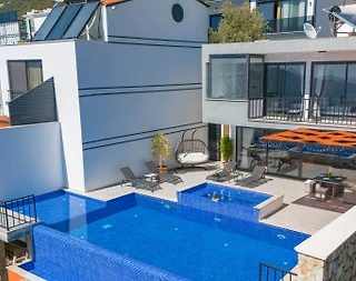 Kaş Bezirgan'da Deniz Manzaralı, Özel Havuzlu, Lüks Villa - 3