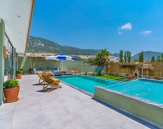 Kaş Bezirgan'da Doğa İle İç İçe, Özel Havuzlu, Kiralık Villa - 4