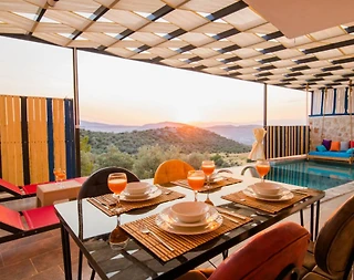 Kaş Bezirgan'da Doğa Manzaralı, Özel Havuzlu, Balayı Villası - 4