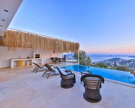 Kaş Bezirgan'da Doğa Manzaralı, Özel Havuzlu, Balayı Villası - 2