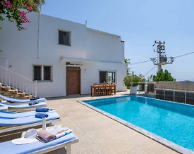 Kaş Bezirgan'da Doğa ve Deniz Manzaralı, Özel Havuzlu, Kiralık Villa - 3