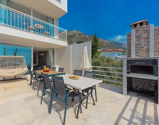 Kaş Bezirgan'da Doğa ve Deniz Manzaralı, Özel Havuzlu, Kiralık Villa - 4