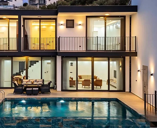 Kaş Bezirgan'da Doğayla Baş Başa, Özel Havuzlu, 3+1 Villa - 1