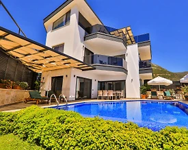 Kaş Bezirgan'da Enfes Deniz Manzaralı, Özel Havuzlu, 8 Kişilik Villa - 2