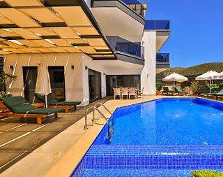 Kaş Bezirgan'da Enfes Deniz Manzaralı, Özel Havuzlu, 8 Kişilik Villa - 5