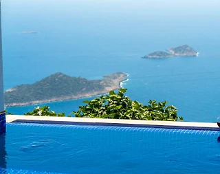 Kaş Bezirgan'da Büyüleyici Deniz Manzaralı, Özel Havuzlu, Lüks Villa - 1