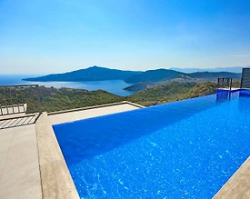 Kaş Bezirgan'da Enfes Deniz Manzaralı, Sonsuzluk Havuzlu, Lüks Villa - 3