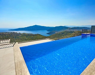 Kaş Bezirgan'da Enfes Deniz Manzaralı, Sonsuzluk Havuzlu, Lüks Villa - 3