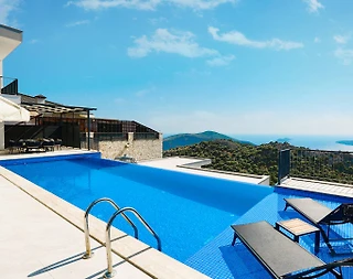 Kaş Bezirgan'da Enfes Deniz Manzaralı, Sonsuzluk Havuzlu, Lüks Villa - 4