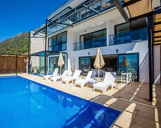 Kaş Bezirgan'da Enfes Deniz Manzaralı, Sonsuzluk Havuzlu, Kiralık Villa - 3