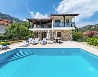 Kaş Bezirgan'da Enfes Doğanın Ortasında, Özel Havuzlu, Kiralık Villa - 1