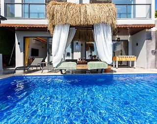 Kaş Bezirgan'da Enfes Manzaralı, Özel Havuzlu, Jakuzili, Modern Villa - 5